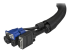 Startech 6.5' (2m) Cable Management Sleeve, Flexible Coiled Cable Wrap, 1.0-1.5" dia. Expandable Sleeve, Polyester Cord Manager/Protector/Concealer, Black Trimmable Cable Organizer - Nærbillede