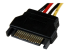 StarTech 12in SATA to LP4 Power Cable Adapter F/M - Nærbillede