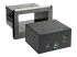 Startech Conference Room Docking Station, Universal Laptop Dock, 4K HDMI, 60W Power Delivery, USB Hub, GbE, Audio, In-Table Connectivity Box For Huddle/Boardroom Collaboration Space - Venstre vinkel