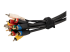 Startech 6in Hook and Loop Cable Ties, 50 Pack, Black, Reusable Cable Straps, Adjustable and Flexible, Cord Organizer Tie/Wraps for Professional Cable Management - Venstre vinkel