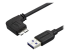 StarTech 0.5m 20in Slim Micro USB 3.0 Cable M/M - Højre vinkel