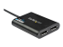 StarTech USB 3.0 to Dual DisplayPort Adapter 4K 60Hz, DisplayLink Certified, Video Converter with External Graphics Card - Højre vinkel